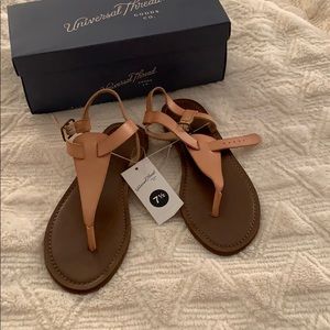 NWT tan colored sandals